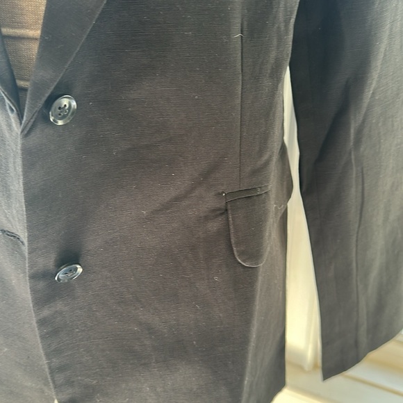 NWT Amour Vert Slim Tobie Cotton/linen Black Blazer, Small - Picture 3 of 6